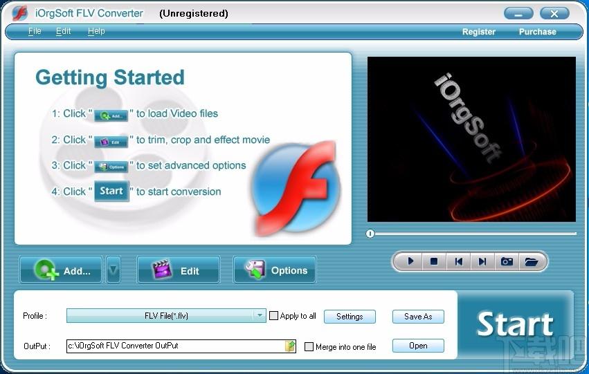 iOrgSoft FLV Converter下载,FLV视频格式转换器,视频转换