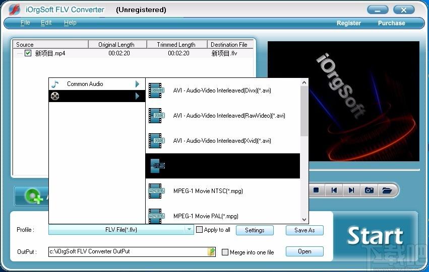 iOrgSoft FLV Converter下载,FLV视频格式转换器,视频转换
